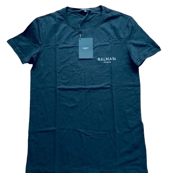 BALMAIN**Black Shirt w/Silver BALMAIN**Med. $425
